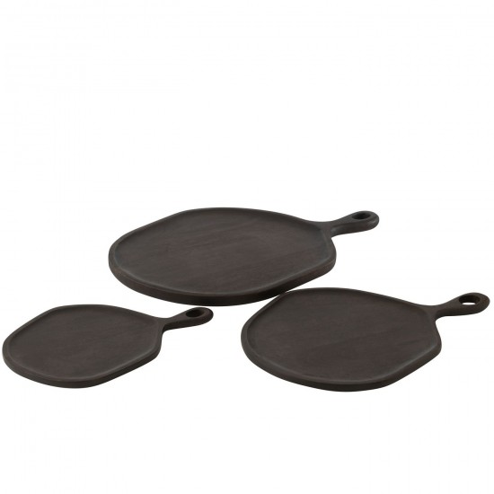 J-Line J Line planches à découper Jolipa Plateau Goa Bois De Manguier Wenge Large.