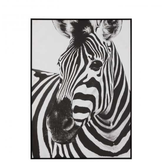 J Line Deco Murale Zebre Toile Plastique Noir Blanc JLine 47679 by Jolipa 47679.