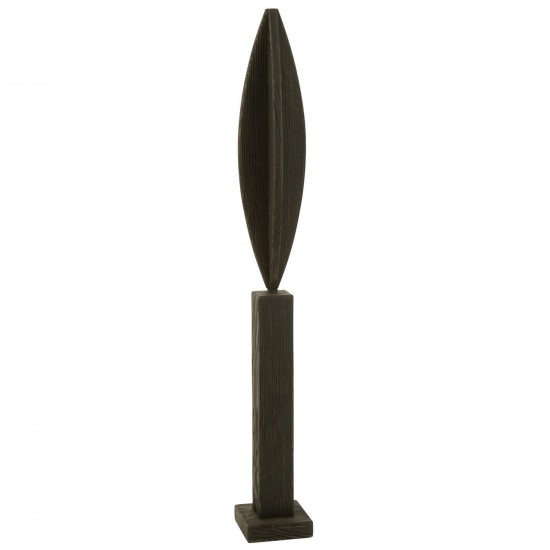 J Line Deco Sur Pied Luke Bois De Pin Noir Large JLine 47689 by Jolipa 47689.