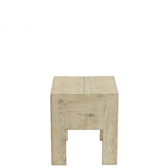 J-Line J Line tabourets ronds Jolipa Tabouret Will Bois De Pin Blanc.