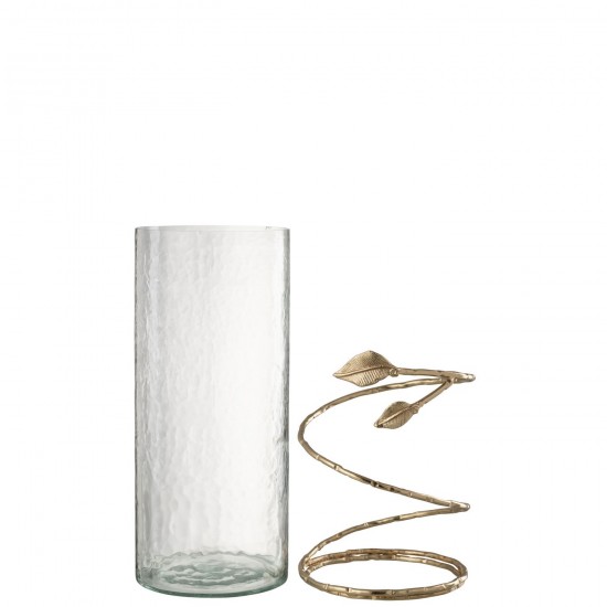 Jolipa Vase Feuil Larg Ever Ac Tr Or.