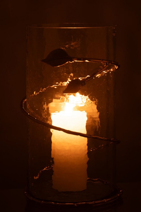 J-Line J Line Grands vases Grand vase Vases hauts Vase haut. Jolipa Vase Feuil Long Ver Ac Tr Or.