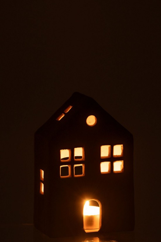 J-Line J Line photophores Jolipa Maison Agra Blanc.