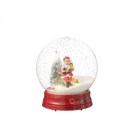 J Line Boule A Neige Pere Noel Arbre Led Resine JLine 47961 by Jolipa 47961.