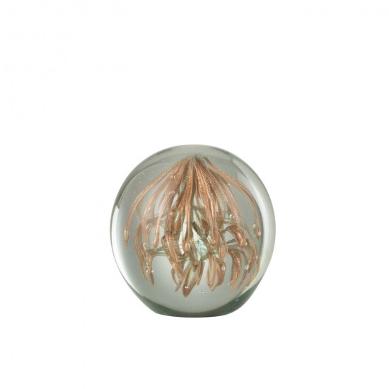 J Line Presse Papier Capris Verre Bronze Large JLine 48287 by Jolipa 48287.