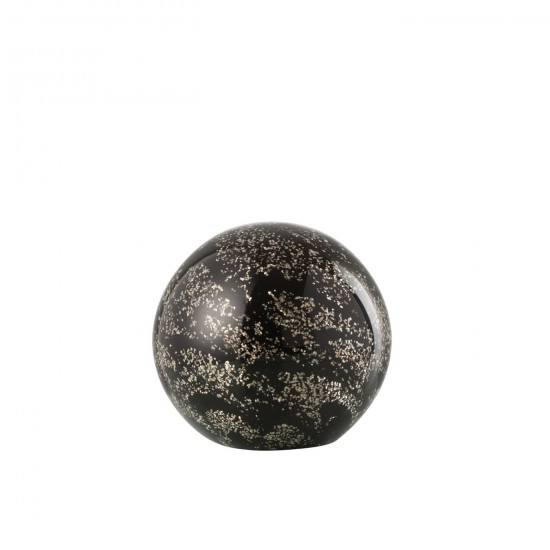 J Line Presse Papier Stardust Verre Or Noir Large JLine 48302 by Jolipa 48302.