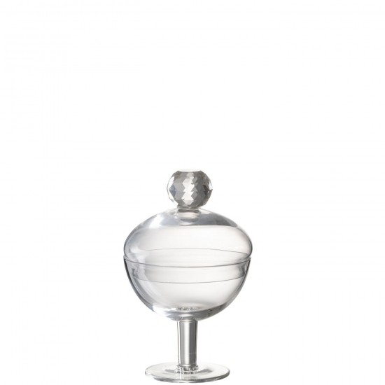 J Line Pot A Provision Diamond Cristal Verre Transparent Small JLine 48465 by Jolipa 48465.