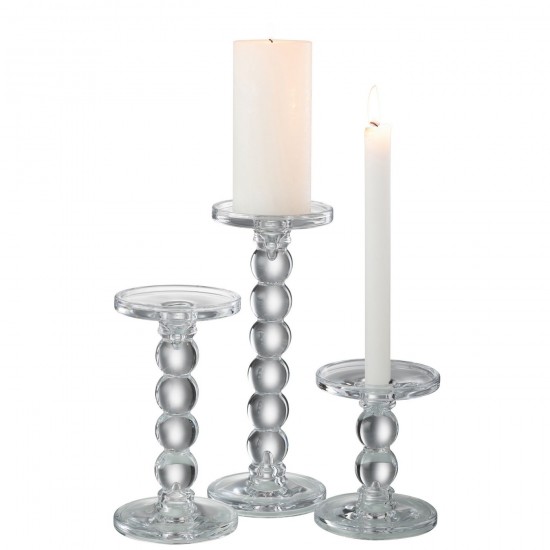 Jolipa Chandelier Gouttes Verre Transparent Large.