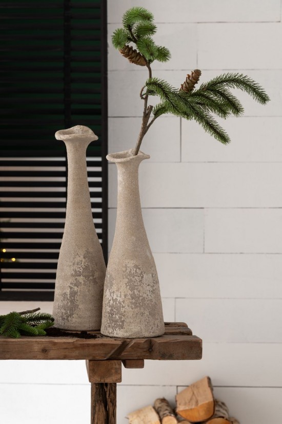 Jolipa Vase Antique Ceramique Naturel Large.