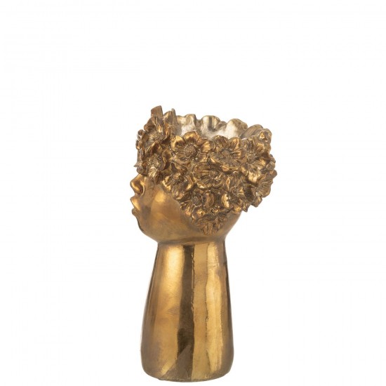 J-Line J Line cachepots de fleur Jolipa Cachepot Nebu Poly Or Large.