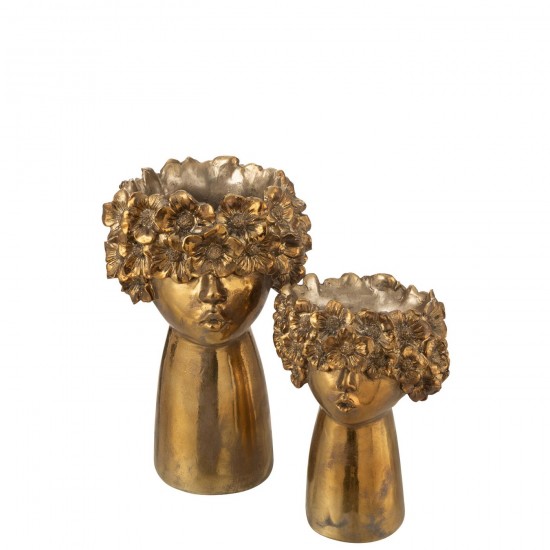 Jolipa Cachepot Nebu Poly Or Large.