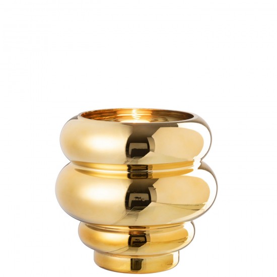 J Line Photophore Vase Cléa Verre Doré JLine 48643 by Jolipa 48643.