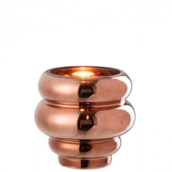 J Line Photophore Vase Cléa Verre Brun JLine 48651 by Jolipa 48651.