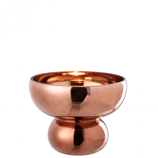 J Line Bol Sur Pied Arrondi Verre Brun JLine 48653 by Jolipa 48653.