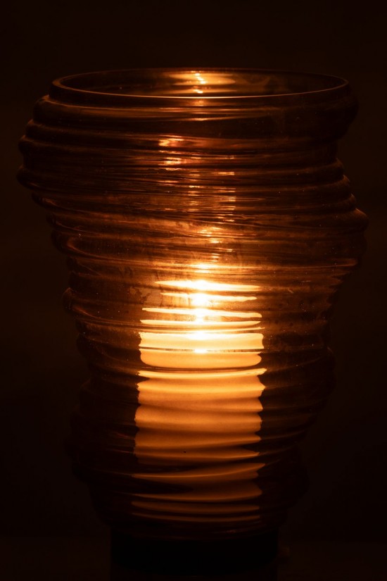 J-Line J Line vases Jolipa Vase Tornado Verre Gris Large.