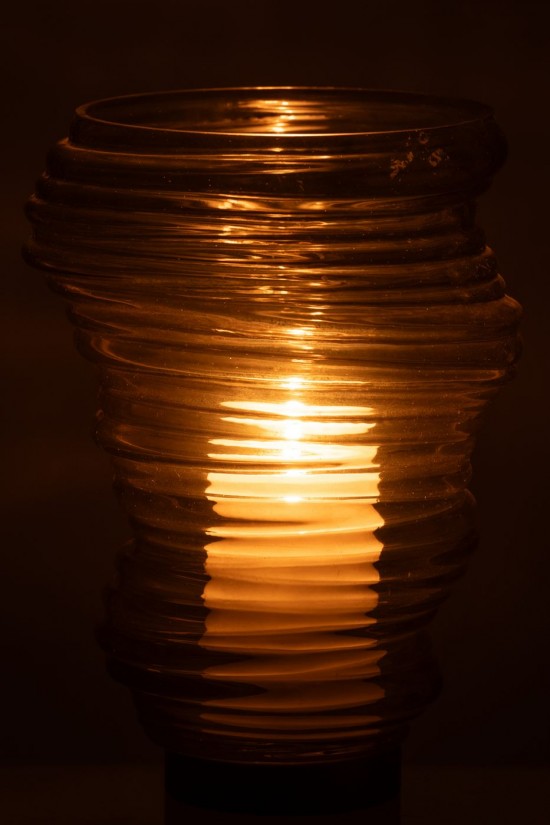 J-Line J Line vases Jolipa Vase Tornado Verre Vert Large.