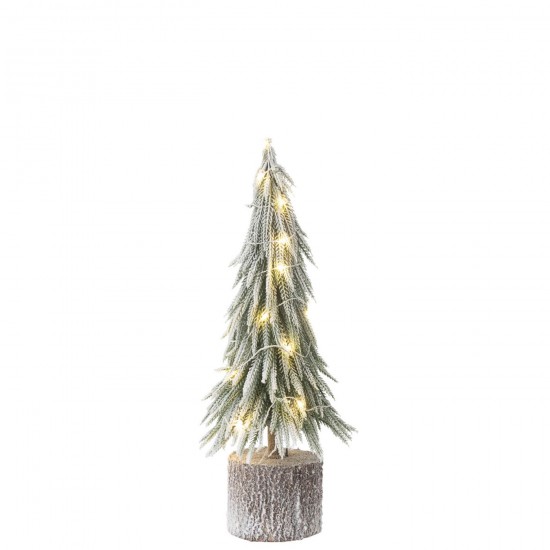 J Line Sapin De Noel A Led Artificiel Neige Vert Medium JLine 48766 by Jolipa 48766.