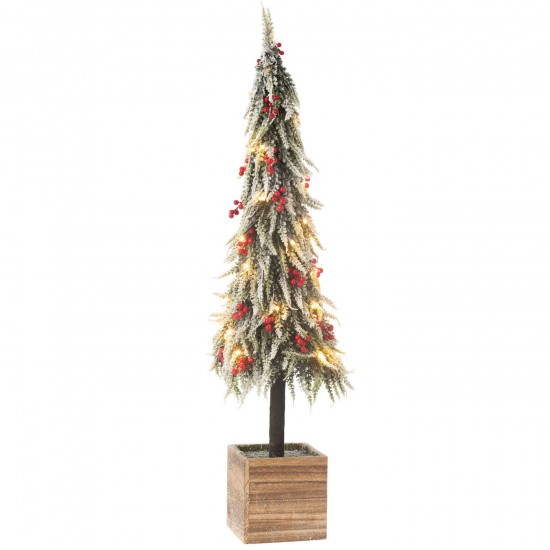 J Line Sapin De Noel Led Artificiel Neige Vert Rouge Extra Large JLine 48771 by Jolipa 48771.