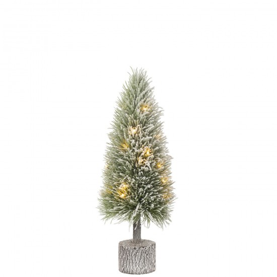 J Line Sapin De Noel B Led Artificiel Neige Vert Medium JLine 48777 by Jolipa 48777.