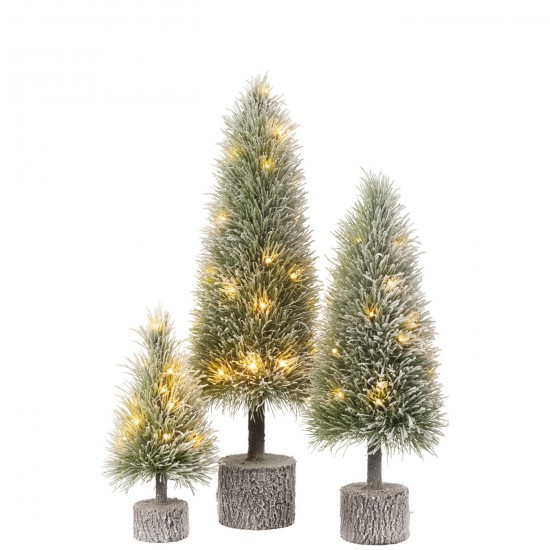Jolipa Sapin De Noel B Led Artificiel Neige Vert Large.