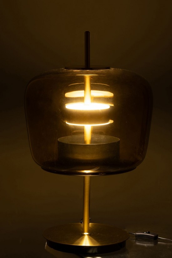 J-Line J Line Éclairage Armatures Luminaires D'intérieur Pieds De Lampe Avec Abat Jour Lampes De Table Jolipa Lampe Led Verre.