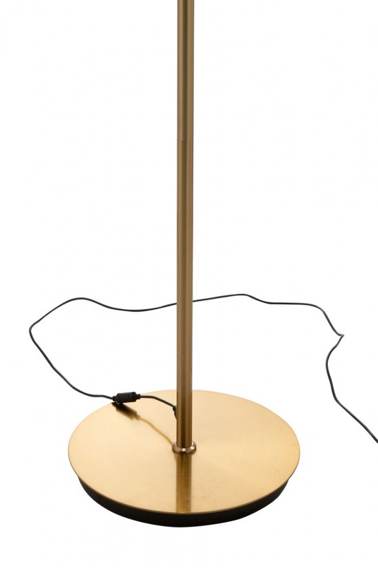 Jolipa Lampadaire Led Verre Marron.