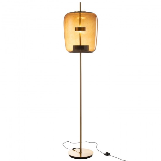 J Line Lampadaire Led Verre Marron JLine 48791 by Jolipa 48791.