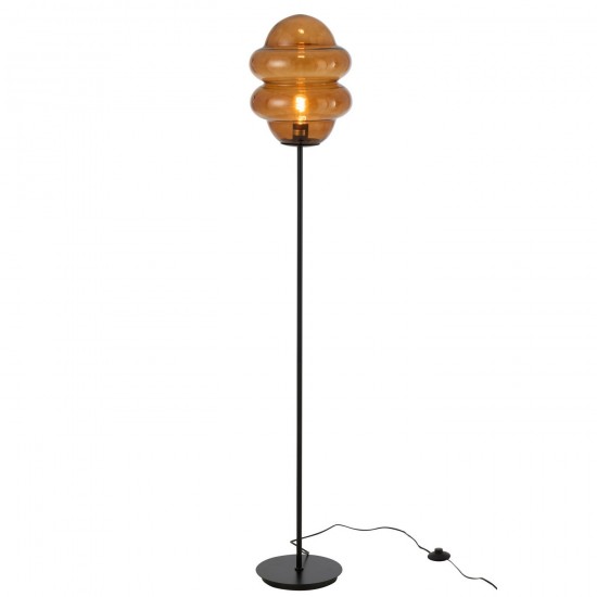 J Line Lampadaire Cuillere Miel Verre Marron JLine 48794 by Jolipa 48794.