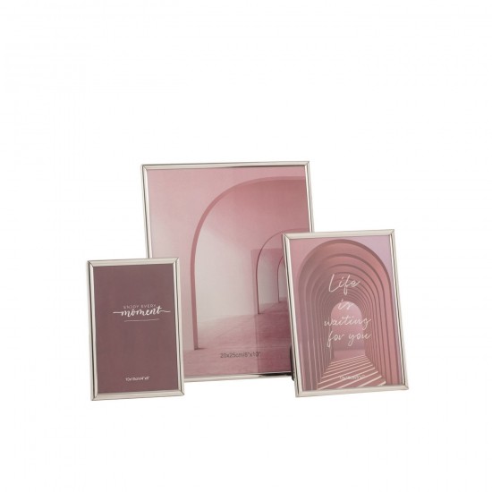 J-Line J Line Cadre photo simple Cadres photo simple Jolipa Cadre Photo Tracy Acier Argent Large.