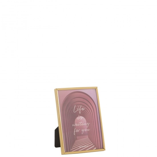 J Line Cadre Photo Tracy Acier Or Mat Medium JLine 48834 by Jolipa 48834.