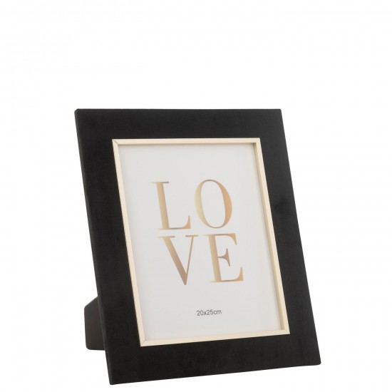 J Line Cadre Photo Dita Velours Noir Large JLine 48838 by Jolipa 48838.