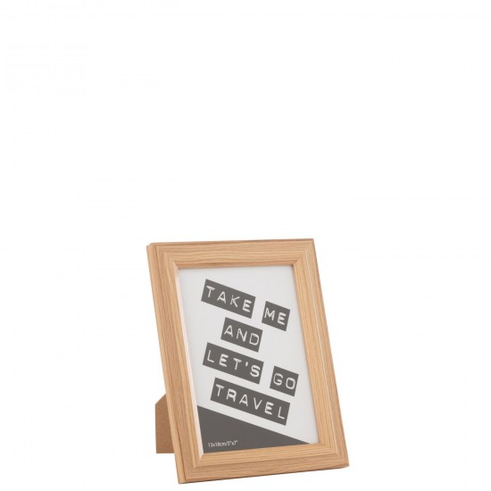 J Line Cadre Photo Bob Mdf Naturel Medium JLine 48843 by Jolipa 48843.