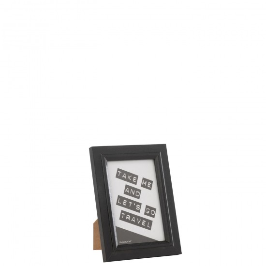 J Line Cadre Photo Bob Mdf Noir Small JLine 48845 by Jolipa 48845.