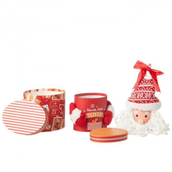 Jolipa Pot A Provision Boite Cadeau Papier Rouge.