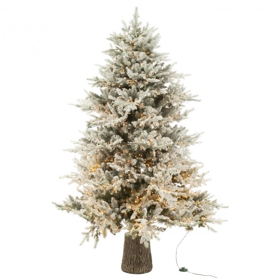 J Line Kerstboom Sneeuw 3000Led Lichtjes Plastiek Wit JLine 48880 by Jolipa 48880.