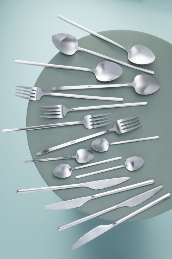 Jolipa Box Couverts C 24 Pieces Acier Inoxydable Mat Argent.