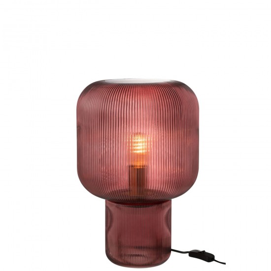 J Line Lampe Verre Rouge JLine 49093 by Jolipa 49093.