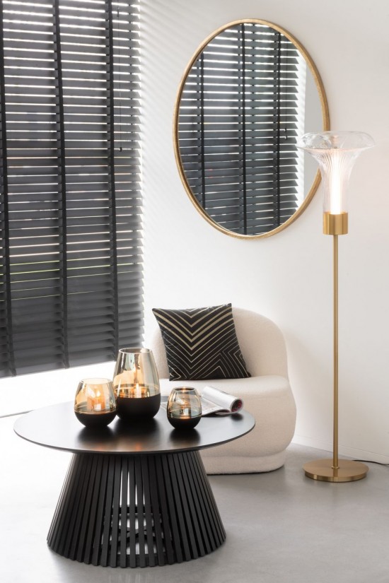 Jolipa Lampadaire Led Or Metal Or Transparent.