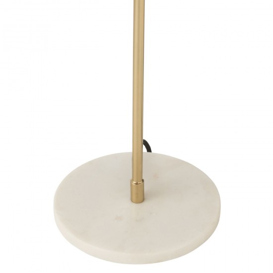 Jolipa Lampe Metal Marbre Or.