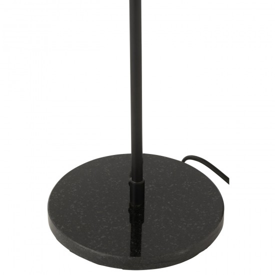 Jolipa Lampe Metal Marbre Noir.