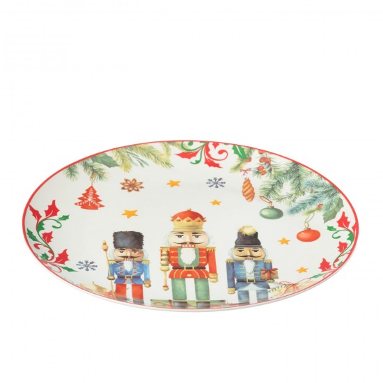 J Line Assiette Rond Casse Noisette Boite Cadeau Ceramique Blanc Large JLine 49326 by Jolipa 49326 Prix par pièce.