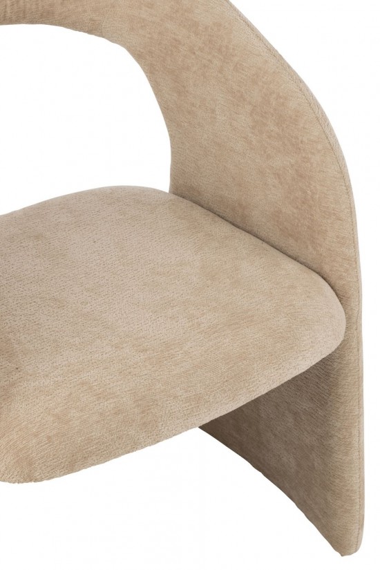 J-Line J Line chaises de repas Anise Chaise Textile Beige.