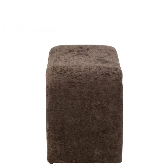 J-Line J Line tabourets ronds Jolipa Tabouret N Shape Textile Brun Foncé.