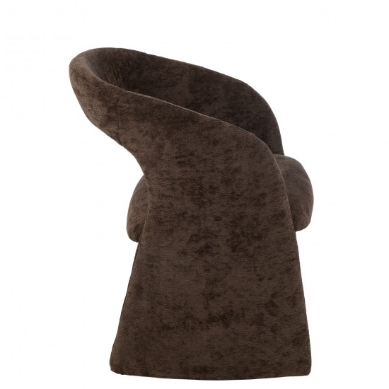 J-Line J Line chaises lounges Jolipa Anise Chaise Textile Brun Foncé.