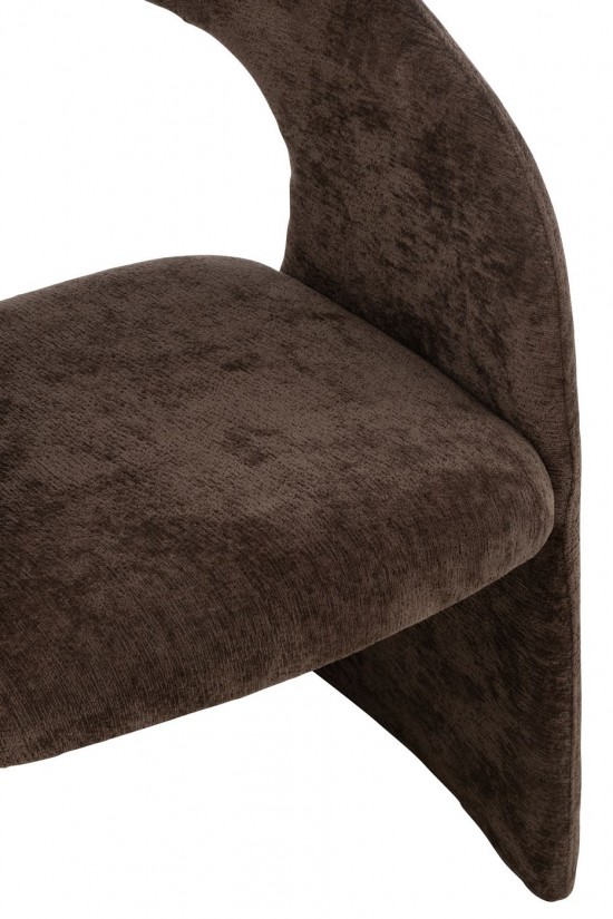 J-Line J Line chaises lounges Anise Chaise Textile Brun Foncé.