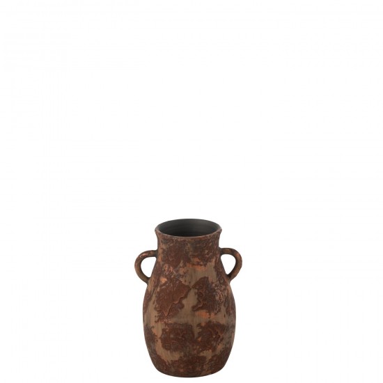 J Line Vase Amphore Terra Brown Rust Small JLine 49551 by Jolipa 49551.