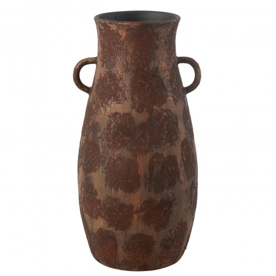 J Line Vase Amphore Terra Brown Rust Large JLine 49553 by Jolipa 49553.