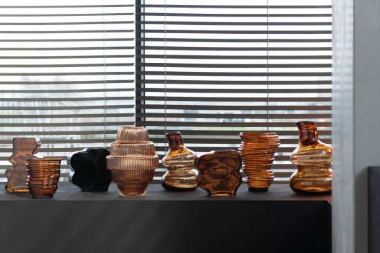 Jolipa Vase Gourde Verre Marron Large.