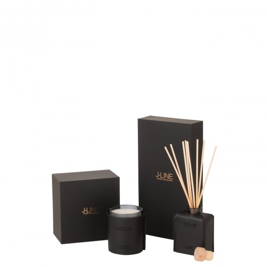 J-Line J Line sprays parfums fleurs Jolipa Huile Parfumee Cuir Noir 100Ml.