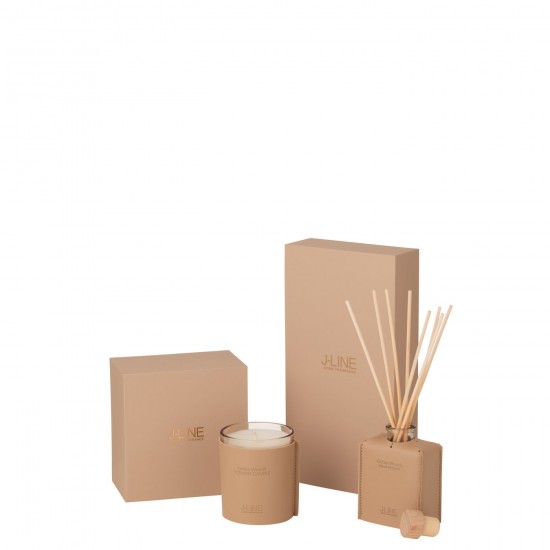 J-Line J Line sprays parfums fleurs Jolipa Huile Parfumee Cuir Marron 100Ml.